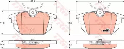 Колодки тормозные дисковые задн ALFA ROMEO: 145 94 333