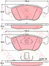 Колодки тормозные дисковые передн VOLVO: C70 кабри 406