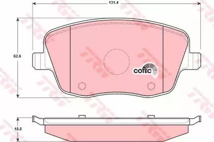 Колодки тормозные дисковые передн SEAT: CORDOBA 02 414