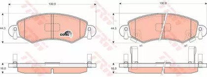 Колодки тормозные дисковые передн OPEL: AGILA 07-, 420