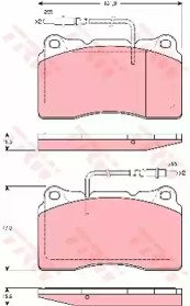 Колодки тормозные дисковые передн CITROEN: C8 02-, 431