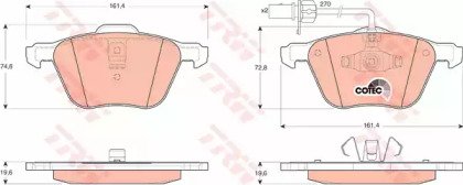 Колодки тормозные дисковые передн FORD: GALAXY 00- 460