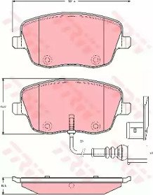 Колодки тормозные дисковые передн SEAT: IBIZA IV 0 472