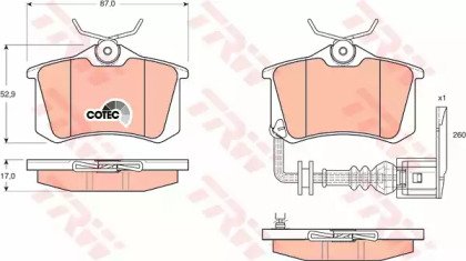 Колодки тормозные дисковые задн SEAT: IBIZA IV 02- 475