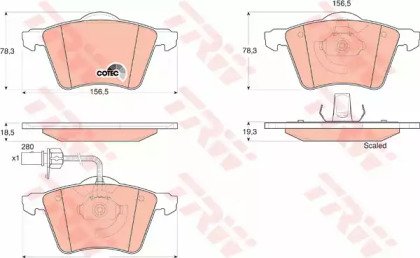 Колодки тормозные дисковые передн FORD: GALAXY 95- 538