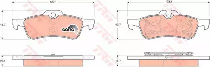 Колодки тормозные дисковые задн MINI: MINI 01-, MI 561