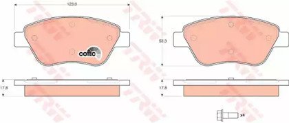 Колодки тормозные дисковые передн FIAT: SIENA 00- 579