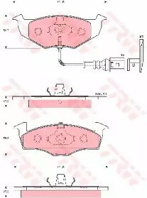 Колодки тормозные дисковые передн SEAT: IBIZA IV 0 586