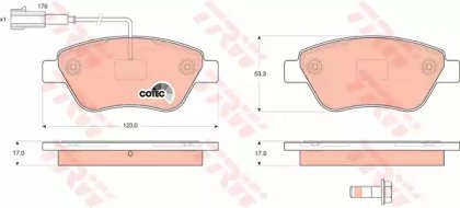 Колодки тормозные дисковые передн FIAT: IDEA 04-,  590