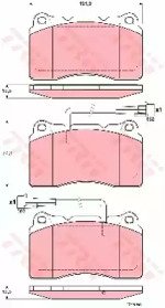 Колодки тормозные дисковые передн ALFA ROMEO: 147  603