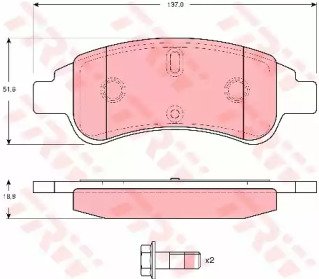 Колодки тормозные дисковые передн CITROEN: C4 04-, 623