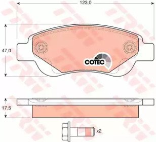 Колодки тормозные дисковые передн CITROEN: C1 05-, 633