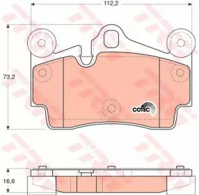 Колодки тормозные дисковые задн AUDI: Q7 06-,  POR 653