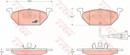 Колодки тормозные дисковые передн SEAT: ALTEA 04-, 658