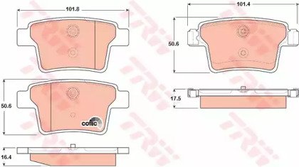 Колодки тормозные дисковые FORD: MONDEO III 00-, M 665