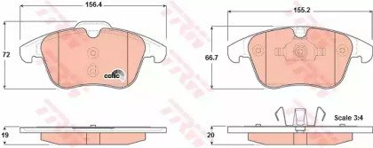 Колодки тормозные дисковые передн FORD: GALAXY 06- 683