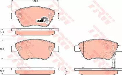 Колодки тормозные дисковые передн OPEL:CORSA D 07. 700