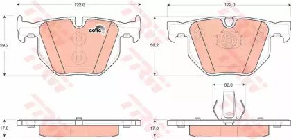 Колодки тормозные дисковые задн BMW: X5 3.0 d/3.0  730