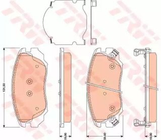 Колодки тормозные дисковые BUICK (SGM): REGAL 08- 782