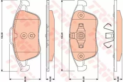 Колодки тормозные дисковые RENAULT: LAGUNA III  07 808