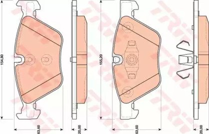 Колодки тормозные дисковые BMW: 1  04 -, 1 кабрио  810