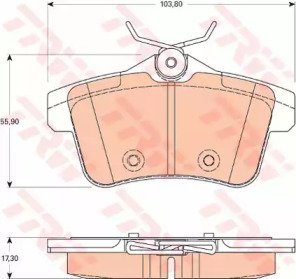 Колодки тормозные дисковые CITROEN: C4 (B7) 09-, D 828