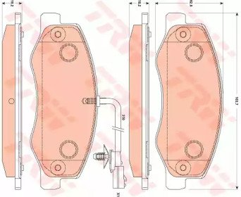 Колодки тормозные дисковые задн OPEL: MOVANO B c б 885