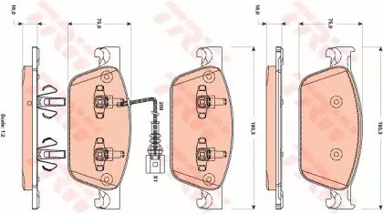 Колодки тормозные дисковые передн VW: MULTIVAN V ( 887