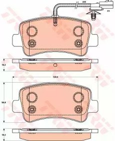 Колодки тормозные дисковые задн OPEL: MOVANO B c б 903