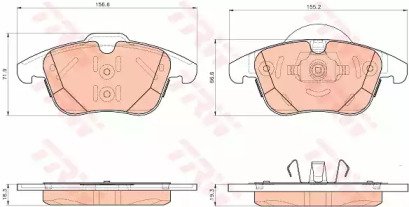 Колодки тормозные дисковые LAND ROVER: RANGE ROVER 925