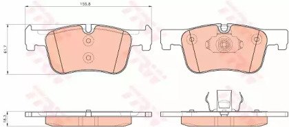 Колодки тормозные дисковые BMW: 1 118 i/120 d/120  934