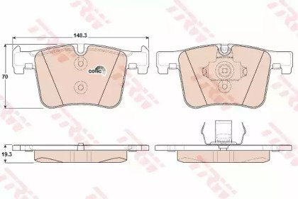 Колодки тормозные дисковые BMW: 1 125 d/125 i 10-, 942