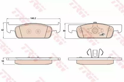 Колодки тормозные дисковые RENAULT Logan II 12- 016