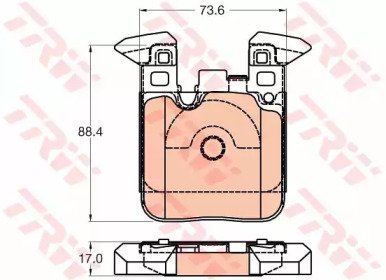 Колодки тормозные дисковые BMW: 1 10-, 1 11-, 2 13 028