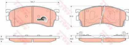 Колодки тормозные дисковые передн MAZDA: 323 F VI  209