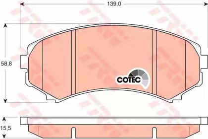 Колодки тормозные дисковые передн MAZDA: MPV I 95- 246