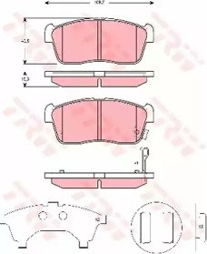 Колодки тормозные дисковые передн SUZUKI: IGNIS 00 276