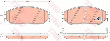 Колодки тормозные дисковые передн DAEWOO: REXTON 0 297