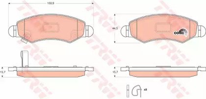 Колодки тормозные дисковые передн SUBARU: JUSTY II 363