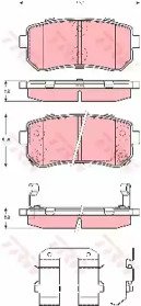 Колодки тормозные дисковые задн HYUNDAI: ACCENT 05 421