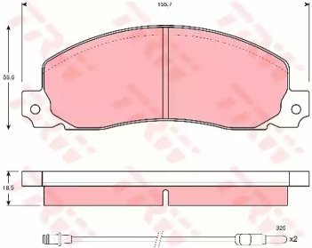 Колодки тормозные дисковые передн OPEL: ARENA Comb 344