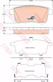 Колодки тормозные дисковые задн MAZDA: CX-7 2.3 MZ 472