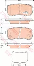 Колодки тормозные дисковые HYUNDAI: i30 07 -, i30  474