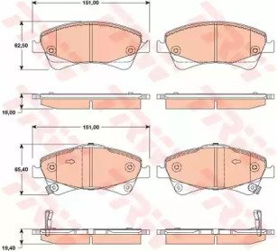 Колодки тормозные дисковые TOYOTA: ALTIS седан (E1 479