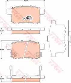 Колодки тормозные дисковые HONDA: ACCORD IX 08 - 482