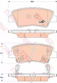 Колодки тормозные дисковые HYUNDAI: ACCENT IV (RB) 494