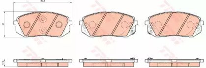 Колодки тормозные дисковые HYUNDAI: i40 1.6 GDI/1. 530