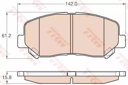 Колодки тормозные дисковые MAZDA: CX-5 2.0/2.0 AWD 562