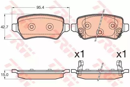 Колодки тормозные дисковые KIA: CEED 12-, CEED Spo 585