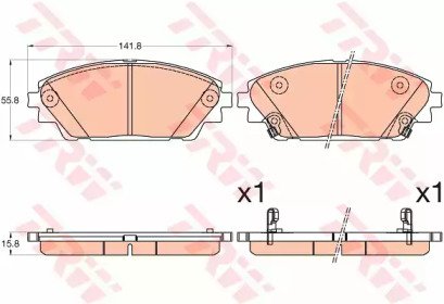 Колодки тормозные дисковые MAZDA 3 13- 592